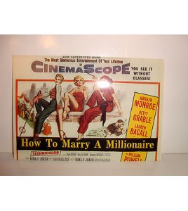 CARTE POSTALE CINEMA - HOW TO MARRY A MILLIONAIRE 