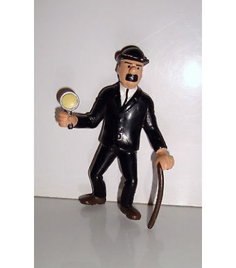 FIGURINE TINTIN HERGE - DUPONT ET DUPOND PLASTOY 1994 (8x6cm)
