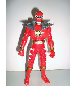 FIGURINE SENTEI POWER RANGER FORCE ROUGE BANDAI 2003 ARTICULE (14x7cm)