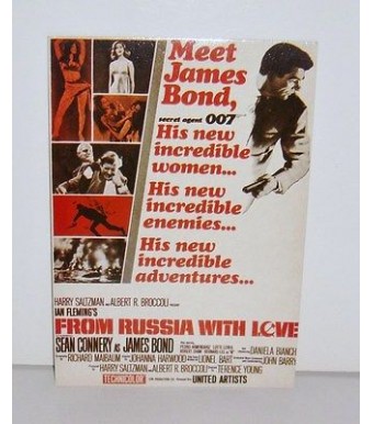 CARTE POSTALE CINEMA  - JAMES BOND FOM RUSSIA WITH LOVE 