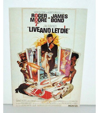 CARTE POSTALE CINEMA  - JAMES BOND LIVE AND LET DIE