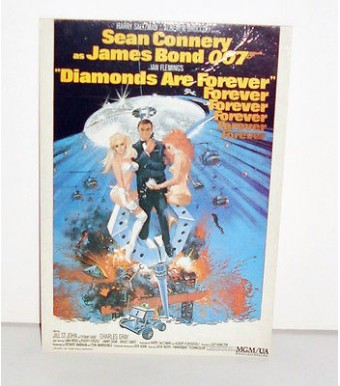CARTE POSTALE CINEMA  - JAMES BOND DIAMONDS ARE FOREVER