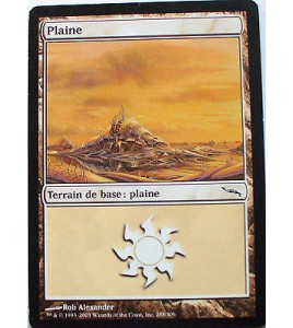 PLAINE - TERRAIN DE BASE PLAINE - VF CARTE MTG MAGIC