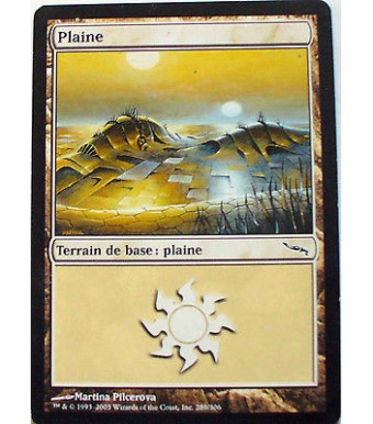 PLAINE - TERRAIN DE BASE PLAINE - VF CARTE MTG MAGIC    