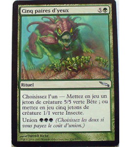 CINQ PAIRES D'YEUX - RITUEL - VF CARTE MTG MAGIC 