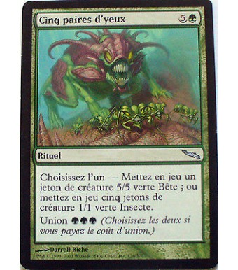 CINQ PAIRES D'YEUX - RITUEL - VF CARTE MTG MAGIC 