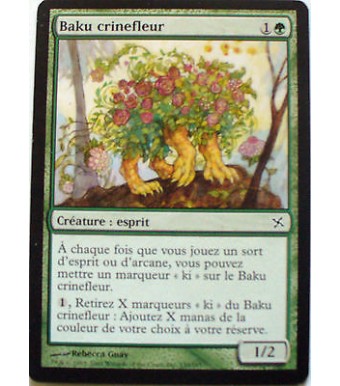 BAKU CRINEFLEUR - CREATURE ESPRIT - VF CARTE MTG MAGIC  