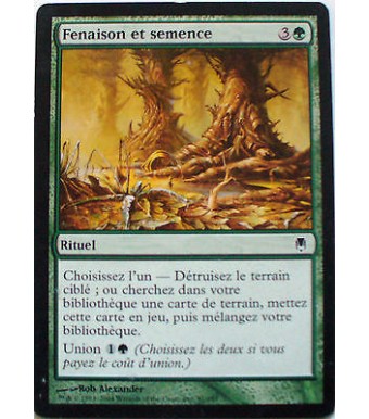 FENAISON ET SEMENCE - RITUEL - VF CARTE MTG MAGIC