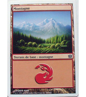 MONTAGNE - TERRAIN DE BASE MONTAGNE - VF CARTE MTG MAGIC