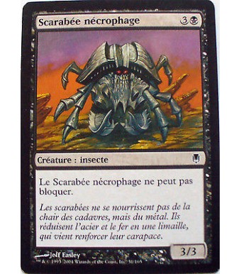 SCARABEE NECROPHAGE - CREATURE INSECTE - VF CARTE MTG MAGIC 