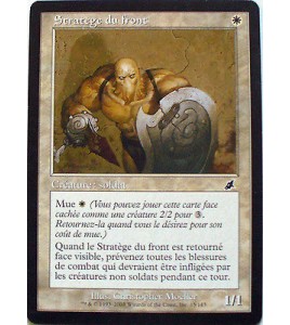 STRATEGE DU FRONT - CREATURE SOLDAT - VF CARTE MTG MAGIC