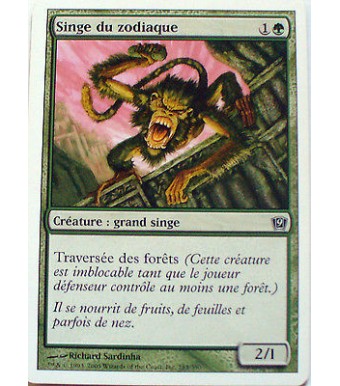 SINGE DU ZODIAQUE - CREATURE GRAND SINGE - VF CARTE MTG MAGIC  