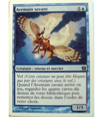 AVEMAIN SAVANT - CREATURE OISEAU ET SORCIER - VF CARTE MTG MAGIC  
