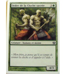ORDRE DE LA CLOCHE SACREE - CREATURE HUMAIN ET MOINE - VF CARTE MTG MAGIC