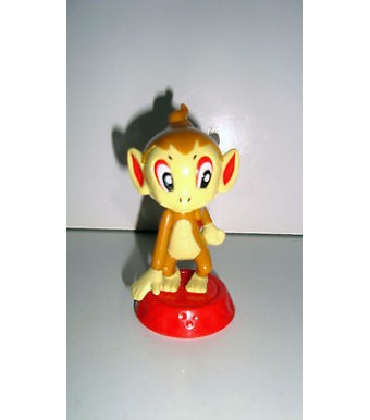 FIGURINE NINTENDO POKEMON OFFICIELLE 2007 - OUISTICRAM CHIMCHAR HIKOZARU (8x4cm)