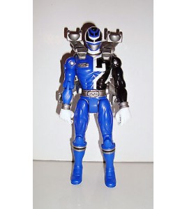 FIGURINE SENTEI POWER RANGERS BLEU ARTICULE  BANDAI 2005 (14x7cm)
