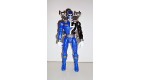 FIGURINE SENTEI POWER RANGERS BLEU ARTICULE  BANDAI 2005 (14x7cm)