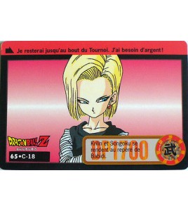 CARTE DRAGON BALL Z CARDDASS BANDAI 1995 - N-¦65 C-18