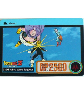 CARTE DRAGON BALL Z CARDDASS BANDAI 1996 - N-¦131 BOUBOU CONTRE SONGOHAN