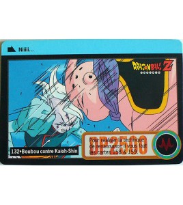 CARTE DRAGON BALL Z CARDDASS BANDAI 1996 - N-¦132 BOUBOU CONTRE KAIOH SHIN