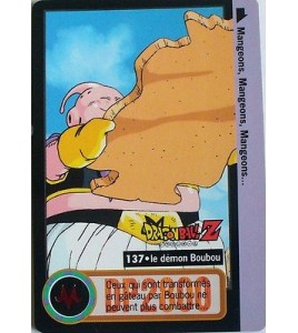 CARTE DRAGON BALL Z CARDDASS BANDAI 1996 - N-¦137 LE DEMON BOUBOU