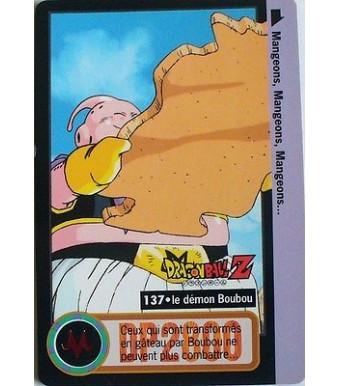 CARTE DRAGON BALL Z CARDDASS BANDAI 1996 - N-¦137 LE DEMON BOUBOU
