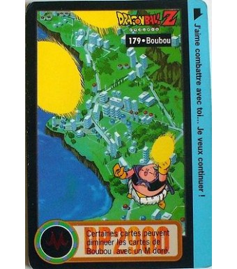 CARTE DRAGON BALL Z CARDDASS BANDAI 1996 - N-¦179 BOUBOU