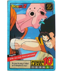 CARTE DRAGON BALL LE GRAND COMBAT N-¦ 574 VEGETTO POWER LEVEL 10