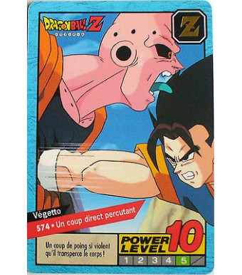 CARTE DRAGON BALL LE GRAND COMBAT N-¦ 574 VEGETTO POWER LEVEL 10