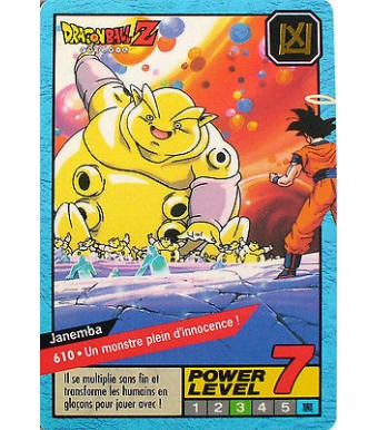 CARTE DRAGON BALL LE GRAND COMBAT N-¦ 610 JANEMBA POWER LEVEL 7 