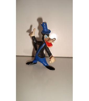 ANCIENNE FIGURINE LES 3 PETITS COCHONS  - PVC HEIMO - GRAND LOUP (6x4cm)
