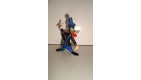 ANCIENNE FIGURINE LES 3 PETITS COCHONS  - PVC HEIMO - GRAND LOUP (6x4cm)