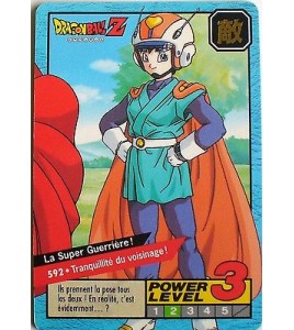 CARTE DRAGON BALL LE GRAND COMBAT N-¦ 592 LA SUPER GUERRIERE  POWER LEVEL 3 