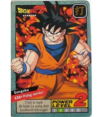 CARTE DRAGON BALL LE GRAND COMBAT N-¦ 626 SONGOKU POWER LEVEL 2