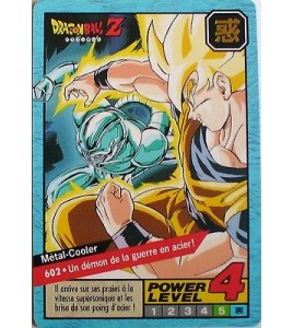 CARTE DRAGON BALL LE GRAND COMBAT N-¦602 METAL-COOLER POWER LEVEL 4 