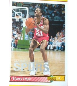 CARTE  NBA BASKET BALL 1993  PLAYER CARDS SLEEPY FLOYD (165)