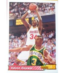 CARTE  NBA BASKET BALL 1993  PLAYER CARDS HAKEEM OLAJUWON (168)