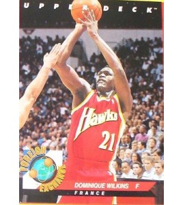 CARTE  NBA BASKET BALL 1993  FOREIGN EXCHANGE DOMINIQUE WILKINS (85)