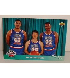 CARTE DE COLLECTION BASKET BALL EAST ALL STARS NBA ALL STAR CHEKLIST