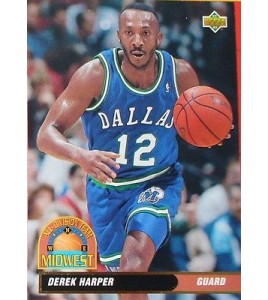 CARTE DE COLLECTION NBA BASKET BALL 1993  ALL DIVISION TEAM DEREK HARPER (49)