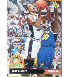 CARTE DE COLLECTION NBA BASKET BALL 1993  ALL DIVISION TEAM SEAN ELLIOTT (47)