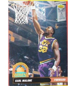 CARTE DE COLLECTION NBA BASKET BALL 1993  ALL DIVISION TEAM KARL MALONE (46)