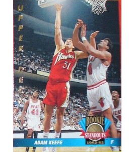 CARTE DE COLLECTION NBA BASKET BALL 1993  ROOKIES STANDOUTS ADAM KEEFE (55)