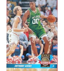 CARTE DE COLLECTION NBA BASKET BALL 1993  ROOKIES STANDOUTS ANTHONY AVENT (64)