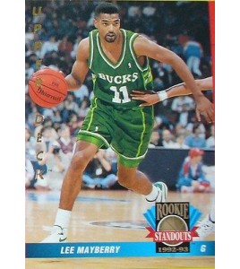 CARTE DE COLLECTION NBA BASKET BALL 1993  ROOKIES STANDOUTS LEE MAYBERRY (66)