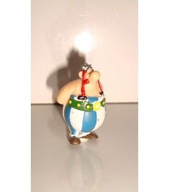 FIGURINE ASTERIX ET OBELIX  UDERZO GOSCINNY  1999 OBELIX MAIN DANS LE DOS (4cm)