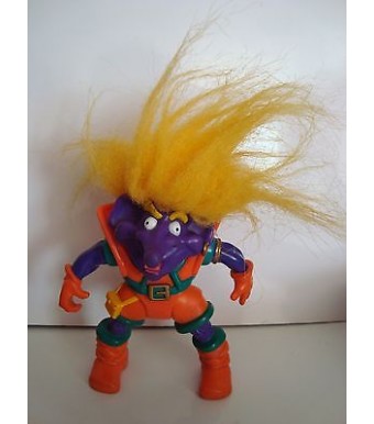 GRANDE FIGURINE TROLL CHEVEUX ORANGE ARTICULE TYCO 1992 (16x9cm)
