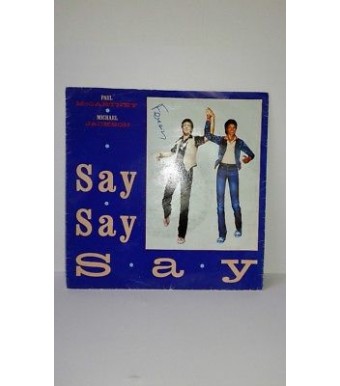 DISQUE 45T DE M. JACKSON  P.McCARTNEY  SAY SAY SAY