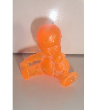 FIGURINE VINTAGE 80'S LES BABIES COLOR TRANSLUCIDE ORANGE N°157 (4x4cm)