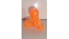 FIGURINE VINTAGE 80'S LES BABIES COLOR TRANSLUCIDE ORANGE N°157 (4x4cm)
